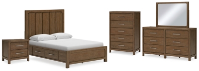 APG-B974B4-7PC Cabalynn Queen Panel Bed with Storage with Mirrore sku APG-B974B4-7PC