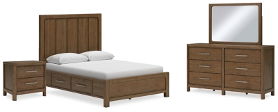 APG-B974B4-6P Cabalynn Queen Panel Bed with Storage with Mirrore sku APG-B974B4-6P