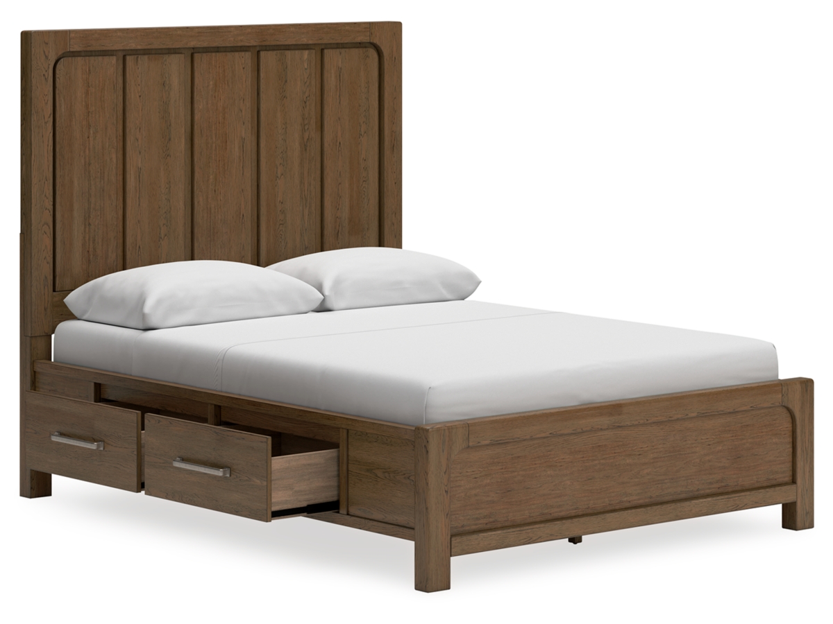 Cabalynn Queen Panel Bed with 4 Storage Drawers | Ashley