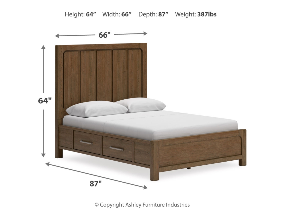 Cabalynn Storage Bed- Light Brown