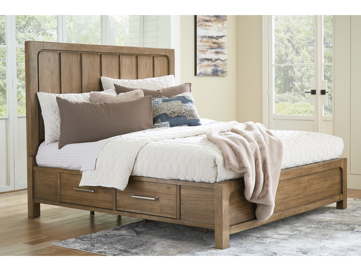 Cabalynn Storage Bed- Light Brown Cabalynn Storage Bed- Light Brown