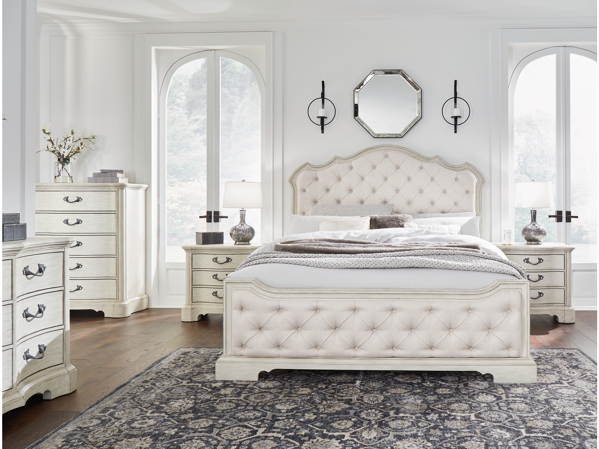 Image 1 of Arlendyne  upholstered Bed collection 