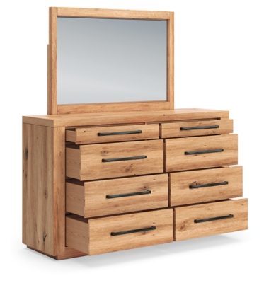 Bracken dresser with mirror rendering back view