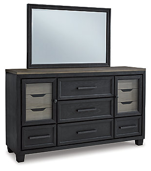 Foyland 11 Drawer Dresser and Mirror