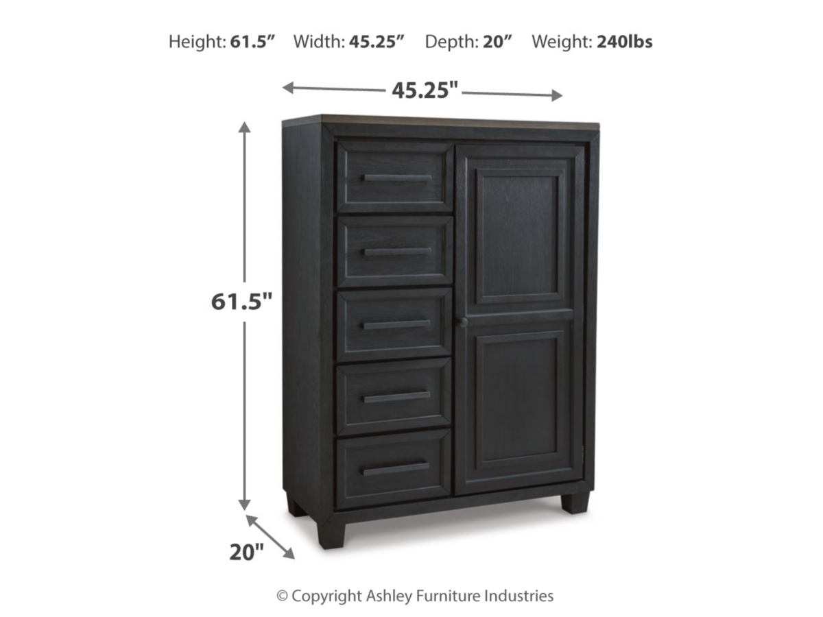 Foyland 5 Drawer Door Chest | Ashley