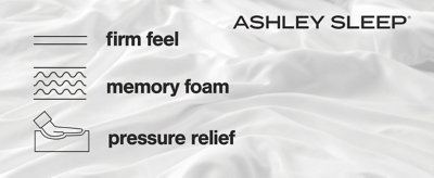 10 Inch Chime Memory Foam Full Mattress in a Box, White, large