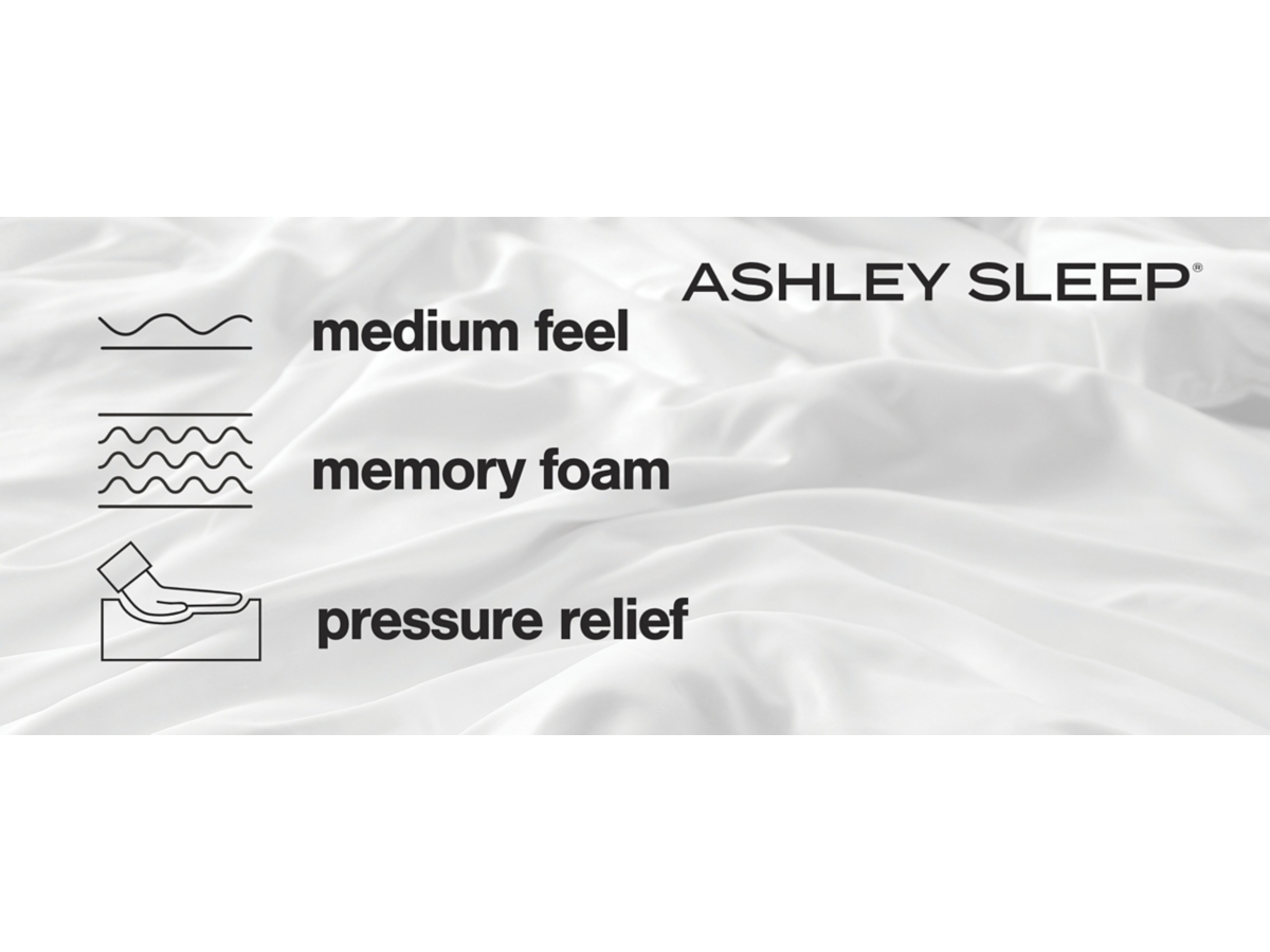 Chime 8 Inch Medium Memory Foam Twin Mattress | Ashley
