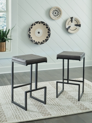 D109-130 Strumford Bar Height Backless Bar Stool (Set of 2) sku D109-130