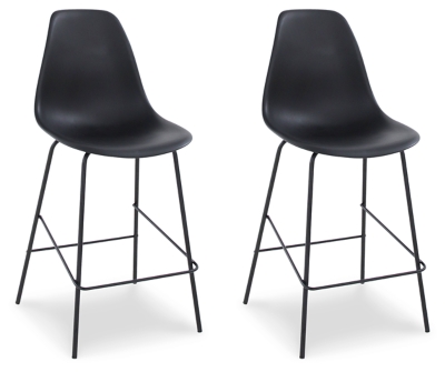 Forestead Counter Height Bar Stool, Black, large