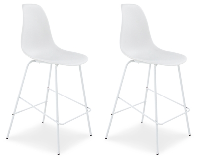 Forestead Counter Height Bar Stool, White, large