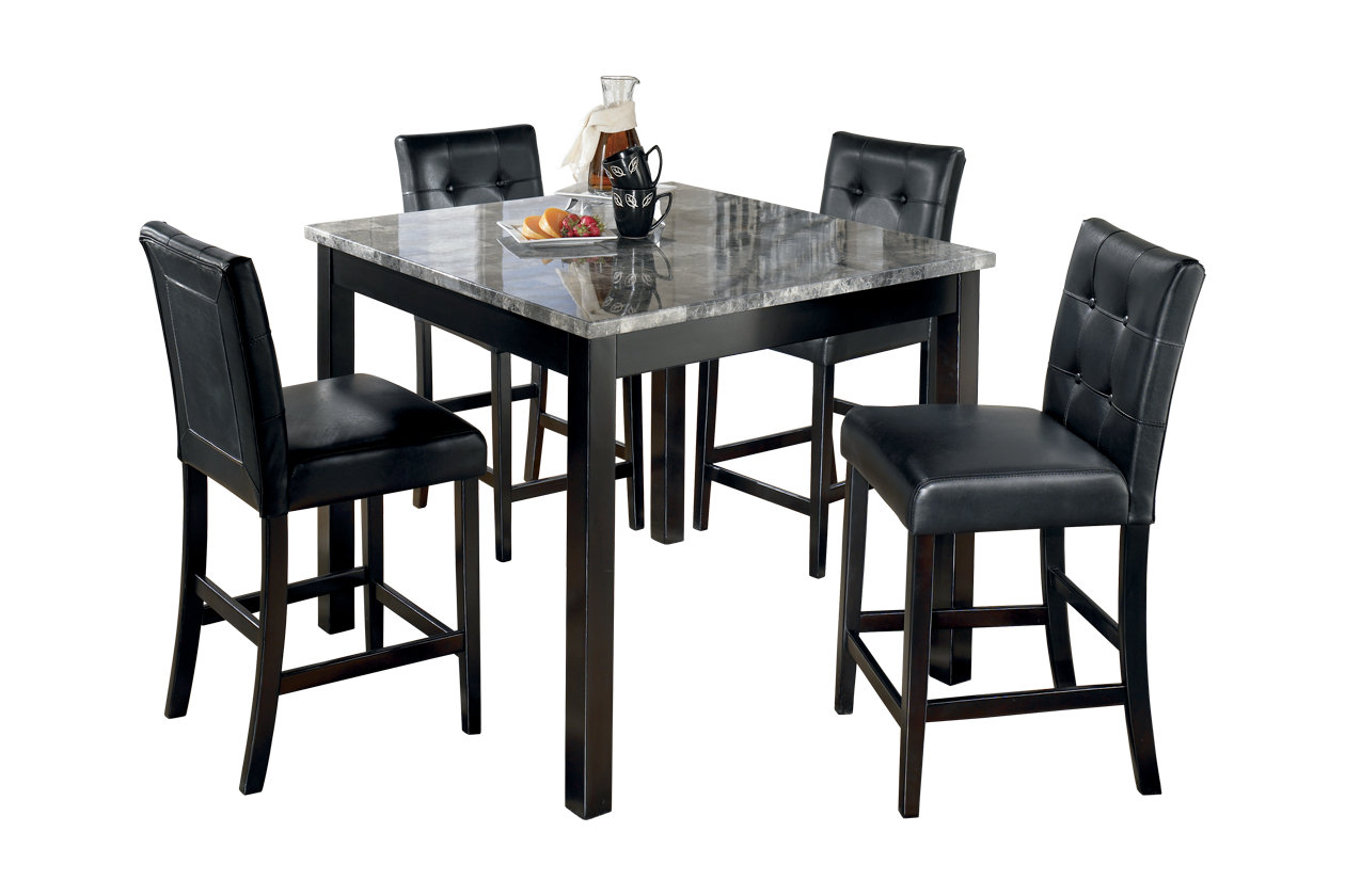 Maysville Counter Height Dining Room Table And Bar Stools Set Of