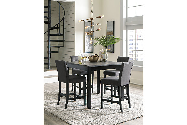 Garvine Counter Height Dining Set, Bar Top Dining Room Table