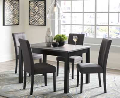 Garvine Dining Table And Chairs Set Of 5 Ashley Furniture Homestore