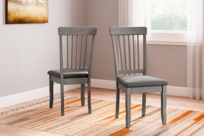 Shullden Spindle Back Dining Chair (Set of 2), Gray