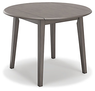 Shullden Drop Leaf Dining Table, Gray, large