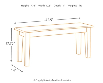 Berringer Dining Bench, , large