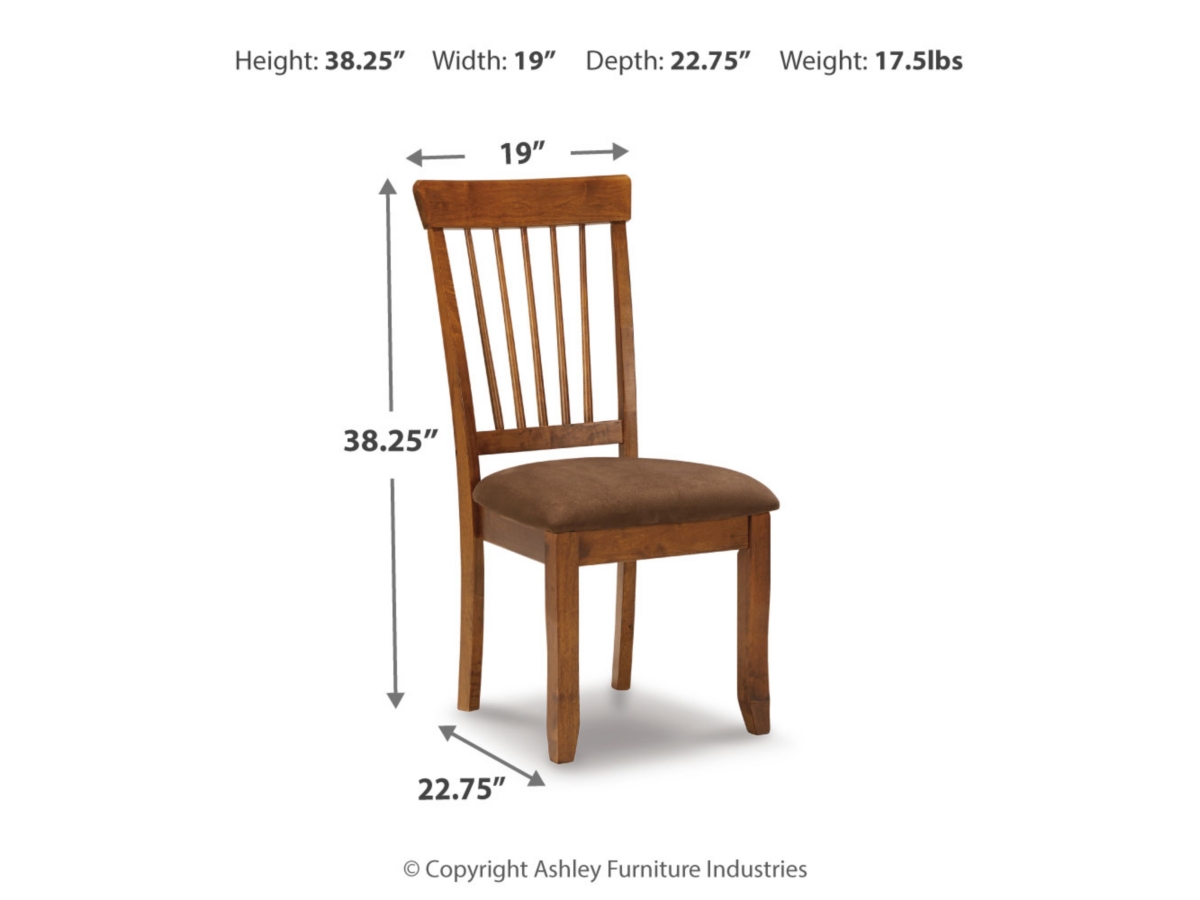 Berringer Side Chair - Rustic Brown - (D199-01)