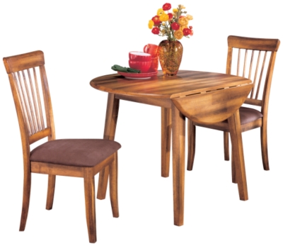 Berringer Dining Table and 2 Chairs, Rustic Brown