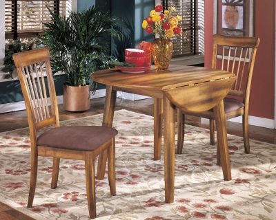 Berringer Dining Drop Leaf Table, Rustic Brown, large