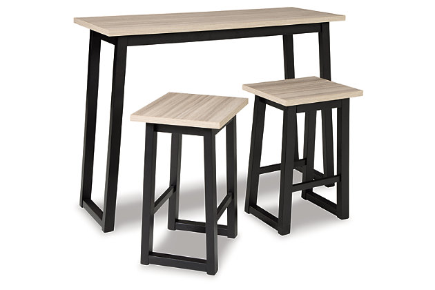 Waylowe Counter Height Dining Set, Bar Height Table And Stools