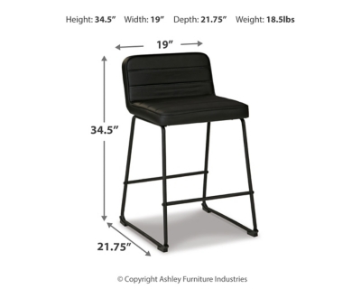 Ashley furniture black bar stools new arrivals