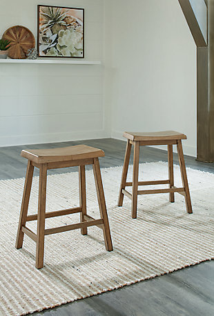 Shully Counter Height Stool, Natural, rollover