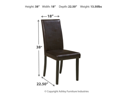 Kimonte Dining Chair, Dark Brown, large