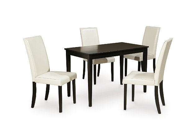 Kimonte Dining Table And 4 Chairs Set, Kimonte Dining Room Set