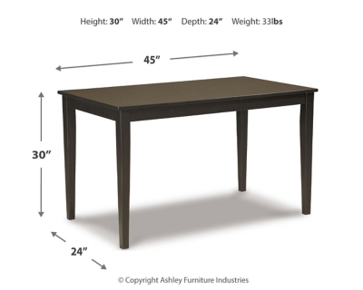 Ashley kimonte counter online height table