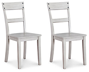Tight budget? Tight space? You’re all set with the Loratti chair. Its clean-lined design is decidedly contemporary, while a gray wash finish serves up casual coolness.Made of wood with nail head accents | Replicated wood texture with a weathered gray finish | Tapered legs | Assembly required | Estimated Assembly Time: 30 Minutes