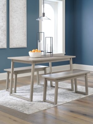 Loratti Dining Table and 2 Bench Set | Ashley