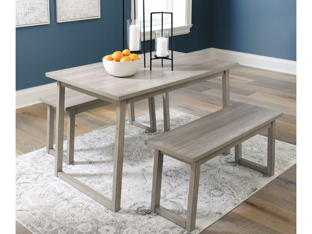 Loratti Dining Table and 2 Bench Set Ashley