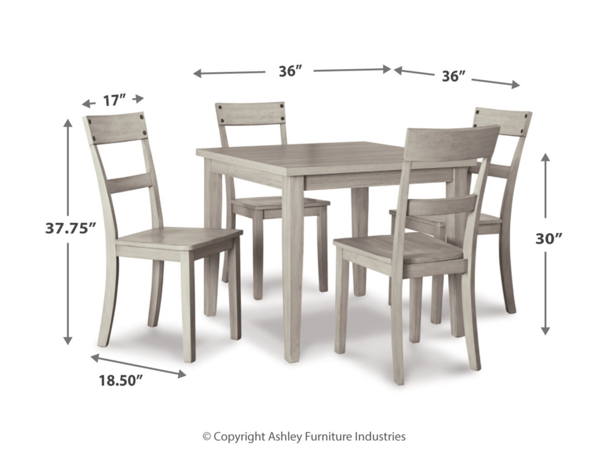 Loratti Dining Table and 4 Chairs Set Ashley