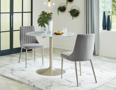 Barchoni Dining Table and 2 Chairs, Two-tone