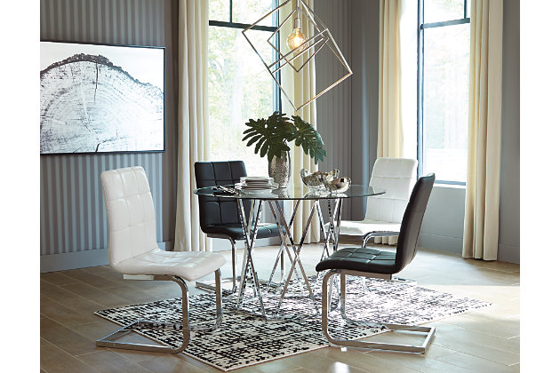 Madanere Dining Table Ashley, Round Glass Dining Table Ashley Furniture