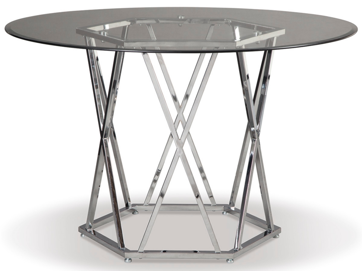 Madanere Round Glass Top Dining Table Ashley