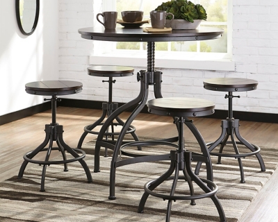 Ashley furniture bar online stools