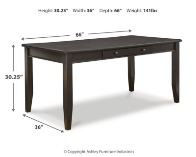 Ambenrock Dining Table with Storage, , large