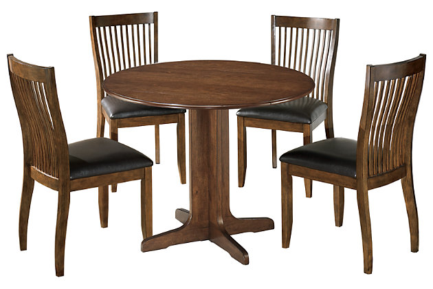 Stuman Dining Table And 4 Chairs Set, Ashley Furniture Stuman Dining Room Table Set