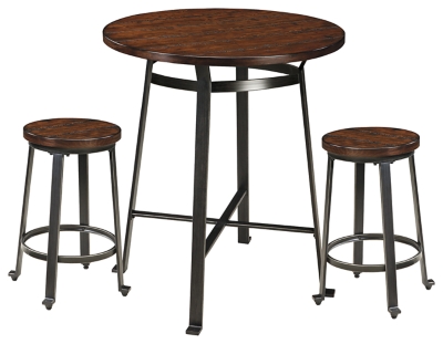 Challiman Counter Height Dining Table and 2 Barstools | Ashley