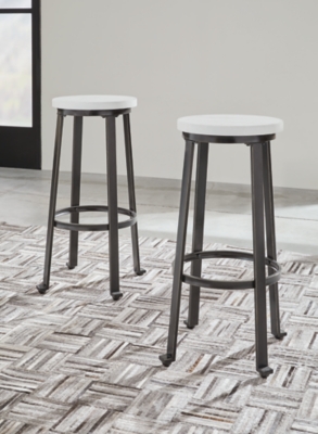 D307-230 Challiman Round Backless Bar Height Stool (Set of  sku D307-230