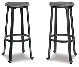 Challiman Bar Height Stool, Antique Gray, large