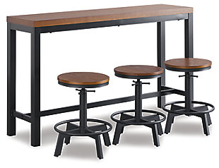 Quinidad Counter Height Dining Table and Bar Stools (Set of 4), , large