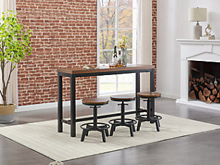 Quinidad Counter Height Dining Table and Bar Stools (Set of 4), , rollover