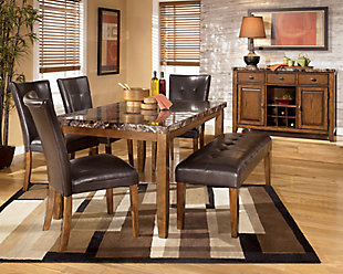 It's time to add an aura of richness and comfort to your dining room seating. That's where the Lacey dining room chair comes in. Its button-tufted faux leather upholstery is padded and curved for the ultimate seating experience. Now your only worry is what to serve for dinner.Made of wood | Assembly required | Cushioned back and seat with faux leather upholstery; button-tufted back | Excluded from promotional discounts and coupons | Estimated Assembly Time: 30 Minutes