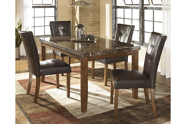 Lacey Dining Table And 4 Chairs Set, Dining Room Table Set For 4