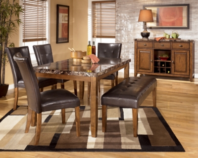 Lacey Dining Table and 4 Chairs and Bench Ashley