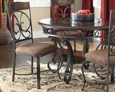 Glambrey Dining Chair with Scrolled Metal Accents Ashley