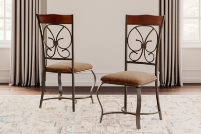 D329-01 Glambrey Dining Chair with Scrolled Metal Accents  sku D329-01