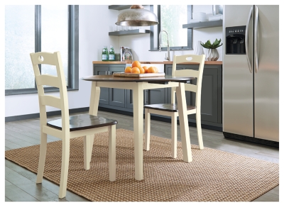 VASAGLE Folding Dining Table, Drop Leaf Extendable, for Small Spaces,  Seats